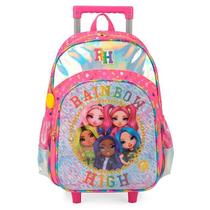 Mochila De Rodinhas Rainbow High Rosa Infantil