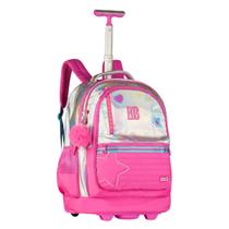 Mochila de Rodinhas Rebecca Bonbon C/ Alça Resistente Holográfica Escolar Juvenil Com Chaveiro Estiloso Licenciada Clio Mochila de Rodinhas Rebecca Bonbon C/ Alça Resistente Holográfica Escolar Juvenil Com Chaveiro Estiloso Licenciada Clio