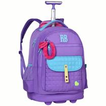 Mochila De Rodinhas Rebecca Bonbon Plush Dreams 20 Litros Ref. RB26237 Mochila De Rodinhas Rebecca Bonbon Plush Dreams 20 Litros Ref. RB26237