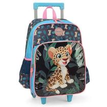 Mochila De Rodinhas Sem Alça Luxcel Up4You Onça Verde Mochila De Rodinhas Sem Alça Luxcel Up4You Onça Verde