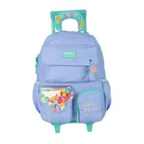 Mochila de Rodinhas Sem Alça Luxcel Up4You Pompom Lilás Mochila de Rodinhas Sem Alça Luxcel Up4You Pompom Lilás