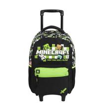 Mochila de Rodinhas Sestini Minecraft M Plus 15Anos Colorido Mochila de Rodinhas Sestini Minecraft M Plus 15Anos Colorido
