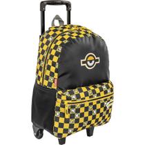 Mochila de Rodinhas Sestini Minions M Plus Chess Colorido