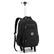 Mochila De Rodinhas Shock Matelasse Preto - Seanite