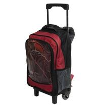 Mochila De Rodinhas Spider Aranha 2 em 1 Alças Meninos Preta