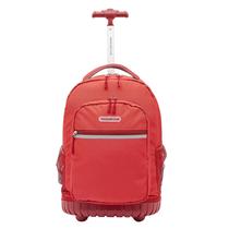 Mochila de Rodinhas Travelers Club 18 Polegadas - Vermelha e Resistente à Água Mochila de Rodinhas Travelers Club 18 Polegadas - Vermelha e Resistente à Água