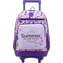 Mochila de Rodinhas Xeryus 16 College Sereia Roxo