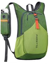 Mochila de Senderismo FIORETTO 15L para Mujer y Hombre Ligera Verde