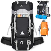 Mochila de Senderismo IGOLUMON 60L Impermeable para Camping Negra Mochila de Senderismo IGOLUMON 60L Impermeable para Camping Negra