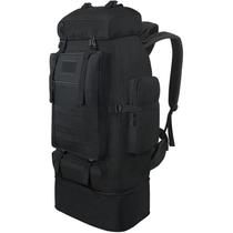 Mochila de senderismo Vaupan 100L expandible impermeable MOLLE negra Mochila de senderismo Vaupan 100L expandible impermeable MOLLE negra