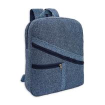 Mochila de Tecido Artesanal Costas Algodão Juvenil Escola trabalho Lavável