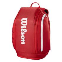 Mochila de Tenis Wilson Super Tour Red 49 Litros Vermelha Mochila de Tenis Wilson Super Tour Red 49 Litros Vermelha