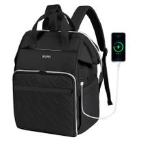 Mochila de tricô Leudes Upgraded Black 32x21x40cm USB Mochila de tricô Leudes Upgraded Black 32x21x40cm USB
