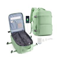Mochila de viagem a vácuo com bomba, selo de compressão a vácuo Vacpack Mochila Airback para laptop para mulheres e homens, mochila de mão, itens pessoais, mala de viagem, mochila aprovada por voo, verde matcha Mochila de viagem a vácuo com bomba, selo de compressão a vácuo Vacpack Mochila Airback para laptop para mulheres e homens, mochila de mão, itens pessoais, mala de viagem, mochila aprovada por voo, verde matcha