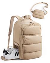 Mochila de viagem BAGSMART 35L para mulheres de 17,3 polegadas com bolsa de sapatos Mochila de viagem BAGSMART 35L para mulheres de 17,3 polegadas com bolsa de sapatos