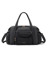 Mochila de Viagem BAGSMART Acolchoada - Weekender para Mulheres (Preta)