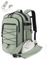 Mochila de Viagem BAGSMART Carry On 17,3" - 30L - Com Bolsa para Sapatos (Verde)