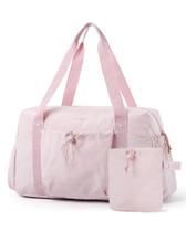 Mochila de viagem BAGSMART dobrável 26L para mulheres rosa bebê