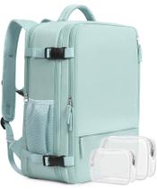 Mochila de viagem Beraliy Large para mulheres, laptop de 17 polegadas, verde Mochila de viagem Beraliy Large para mulheres, laptop de 17 polegadas, verde