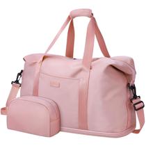 Mochila de viagem Capolo expansível impermeável rosa grande
