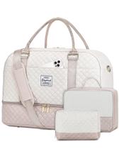 Mochila de viagem CAYINTOP Weekender para mulheres bege