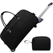 Mochila de Viagem com Rodas BAVERGE para Mulheres - Preta Mochila de Viagem com Rodas BAVERGE para Mulheres - Preta