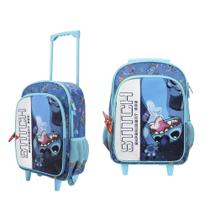 Mochila de viagem com rodinhas Disney's Stitch 16 para crianças Mochila de viagem com rodinhas Disney's Stitch 16 para crianças