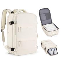 Mochila de viagem coofay bege impermeável para mulheres/homens Mochila de viagem coofay bege impermeável para mulheres/homens