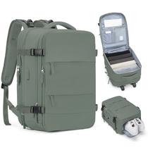 Mochila de viagem coofay Carry on expansível verde oliva
