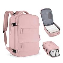 Mochila de viagem coofay Personal Item para mulheres rosa
