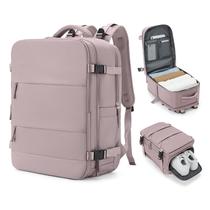 Mochila de viagem coowoz Carry On para mulheres e homens rosa lótus Mochila de viagem coowoz Carry On para mulheres e homens rosa lótus