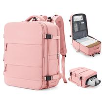Mochila de viagem coowoz Large Carry On impermeável rosa