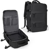 Mochila de viagem coowoz Large-L impermeável para mulheres/homens preta Mochila de viagem coowoz Large-L impermeável para mulheres/homens preta