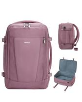 Mochila de viagem ECOHUB 17" com porta USB de 13 bolsos rosa