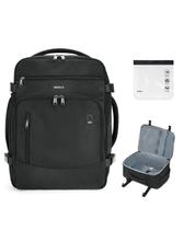 Mochila de viagem ECOHUB Spirit Airlines 30L com porta USB preta