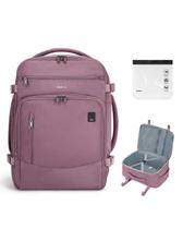 Mochila de viagem ECOHUB Spirit Airlines 30L com porta USB rosa