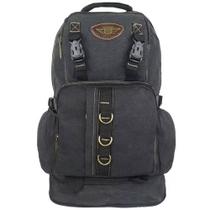 Mochila De Viagem Em Lona Reforçada À Kvn Com 3 Bolsos Para Homens