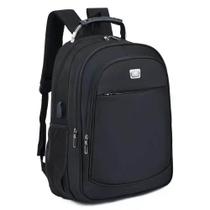 Mochila de viagem executiva bolsos laterais usb 9-2