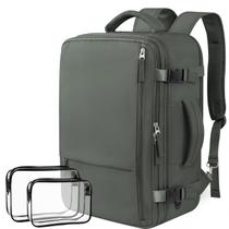 Mochila de Viagem FALARK 35L - Compartimento para Laptop 17 Polegadas - Verde