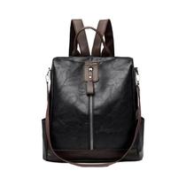 Mochila De Viagem Feminina De Grande Capacidade Em Couro PU Antifurto, Bolsa De Moda Mochila De Viagem Feminina De Grande Capacidade Em Couro PU Antifurto, Bolsa De Moda