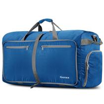 Mochila de viagem Gonex 100L com compartimento para sapatos azul profundo