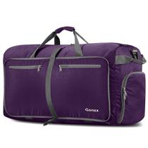 Mochila de viagem Gonex 40L repelente de água de nylon roxo