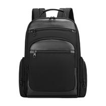 Mochila de viagem, laptop, tecido Oxford, preto, 15 polegadas