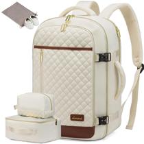 Mochila de viagem LOVEVOOK para mulheres, laptop 15.6 com cubos de embalagem