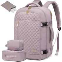 Mochila de viagem LOVEVOOK para mulheres, laptop 15.6 com cubos de embalagem