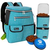Mochila de viagem para cães, aprovada pela PetAmi Airline, azul azul-petróleo