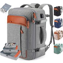 Mochila de viagem para laptop BAGPARKK 42L com cubos de embalagem resistentes à água