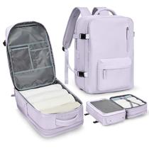 Mochila de viagem para laptop WONHOX impermeável de 17 polegadas roxa