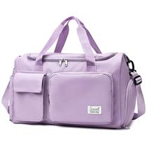 Mochila de Viagem Suruid com Compartimento para Sapatos - Nylon Roxo Mochila de Viagem Suruid com Compartimento para Sapatos - Nylon Roxo