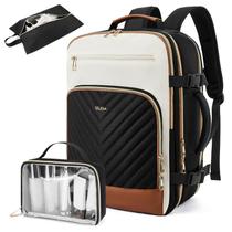 Mochila de viagem Telena para mulheres para laptop de 15,6 polegadas preta